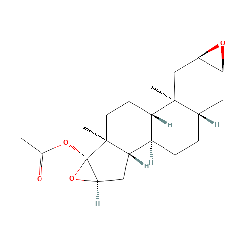50588-22-2 2a,3a,16a,17a-Diepoxy-17b-acetoxy-5a-androstane chemical structure