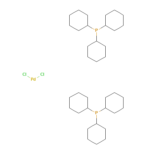 29934-17-6 DICHLOROBIS(TRICYCLOHEXYLPHOSPHINE)PALLADIUM(II) chemical structure