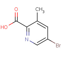 886365-43-1 5-BROMO-2-CARBOXY-3-METHYLPYRIDINE chemical structure