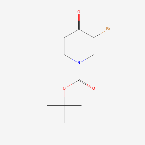 188869-05-8 3-BROMO-4-OXO-PIPERIDINE-1-CARBOXYLIC ACID TERT-BUTYL ESTER chemical structure