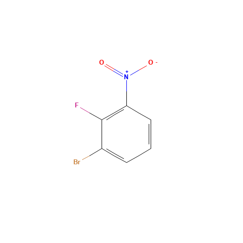 58534-94-4 3-BROMO-2-FLUORONITROBENZENE chemical structure
