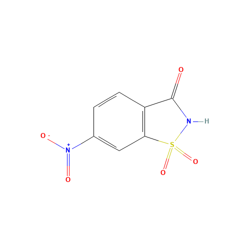 22952-24-5 6-Nitro-1,2-benzisothiazolin-3-one 1,1-dioxide chemical structure