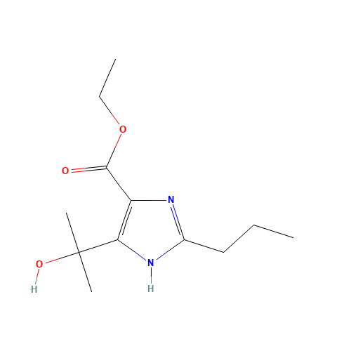 144689-93-0 Ethyl 4-(1-hydroxy-1-methylethyl)-2-propyl-imidazole-5-carboxylate chemical structure