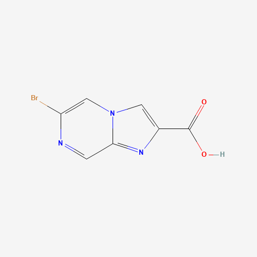 1000018-56-3 6-Bromoimidazo[1,2-a]pyrazine-2-carboxylic acid chemical structure