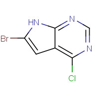 784150-41-0 6-BROMO-4-CHLORO-7H-PYRROLO[2,3-D]PYRIMIDINE chemical structure