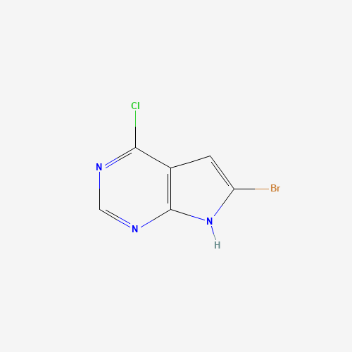 784150-41-0 6-BROMO-4-CHLORO-7H-PYRROLO[2,3-D]PYRIMIDINE chemical structure