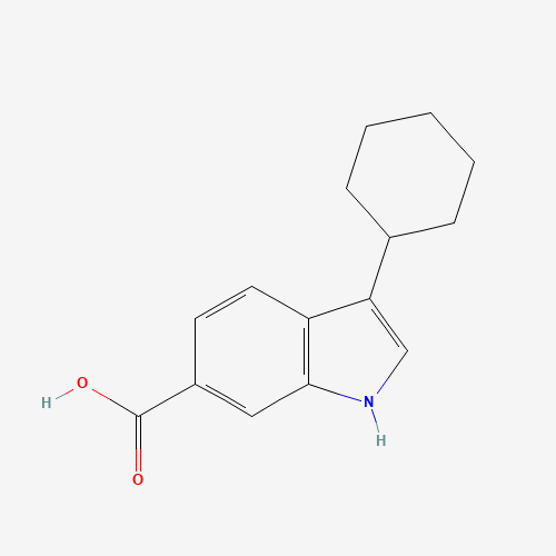 494799-17-6 3-cyclohexylindole-6-carboxylicacid chemical structure
