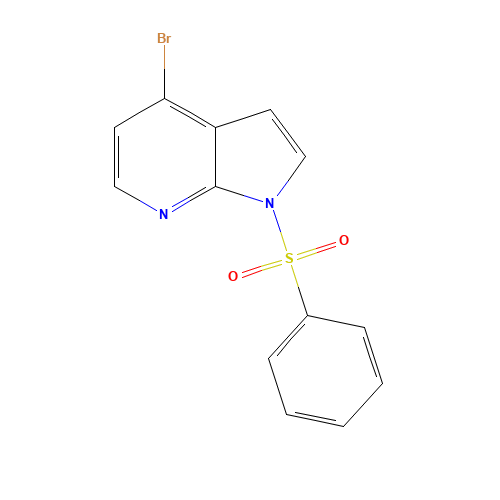 889939-25-7 4-BROMO-1-(PHENYLSULFONYL)-1H-PYRROLO[2,3-B]PYRIDINE chemical structure