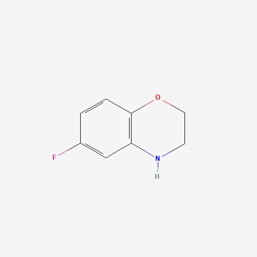 105655-00-3 6-FLUORO-3,4-DIHYDRO-2H-BENZO[1,4]OXAZINE HYDROCHLORIDE chemical structure
