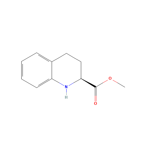 63492-82-0 (S)-1,2,3,4-TETRAHYDRO-QUINOLINE-2-CARBOXYLIC ACID METHYL ESTER chemical structure