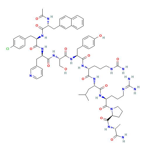 120287-85-6 Cetrorelix acetate chemical structure
