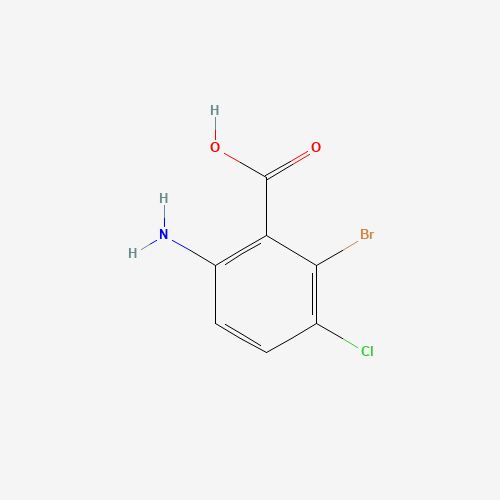 65971-76-8 2-BROMO-3-CHLORO-6-AMINO BENZOIC ACID chemical structure