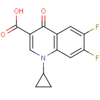 93107-30-3 1-CYCLOPROPYL-6,7-DIFLUORO-1,4-DIHYDRO-4-OXOQUINOLINE-3-CARBOXYLIC ACID chemical structure