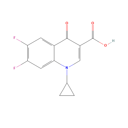 93107-30-3 1-CYCLOPROPYL-6,7-DIFLUORO-1,4-DIHYDRO-4-OXOQUINOLINE-3-CARBOXYLIC ACID chemical structure