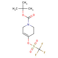 138647-49-1 1-(tertbutoxycarbonyl)-1,2,3,6-tetrahydropyridin-4-yltrifluoromethanesulfonate chemical structure