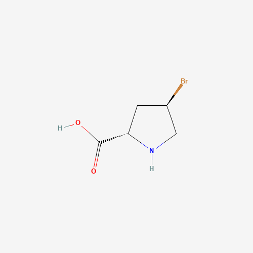 16257-71-9 (2S,4R)-4-bromopyrrolidine-2-carboxylic acid chemical structure