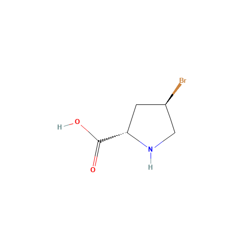 16257-71-9 (2S,4R)-4-bromopyrrolidine-2-carboxylic acid chemical structure