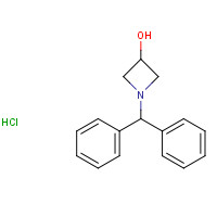 90604-02-7 1-(DIPHENYLMETHYL)-3-HYDROXYAZETIDINE HYDROCHLORIDE chemical structure