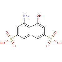 90-20-0 1-Amino-8-hydroxynaphthalene-3,6-disulphonic acid chemical structure