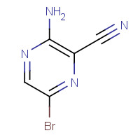 17231-51-5 3-AMINO-6-BROMOPYRAZINE-2-CARBONITRILE chemical structure