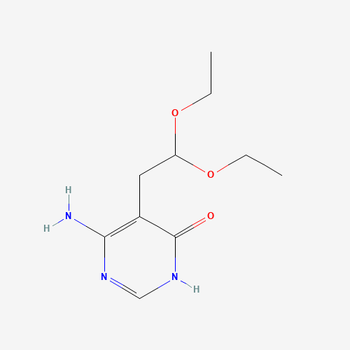 7400-06-8 6-Amino-5-(2,2-diethoxyethyl)pyrimidin-4-ol chemical structure