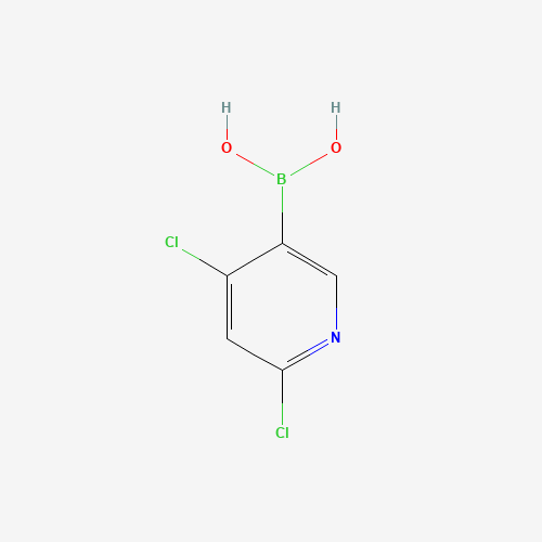 1070893-11-6 b-(4,6-dichloro-3-pyridinyl)boronicacid chemical structure