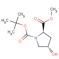 135042-17-0 N-BOC-TRANS-4-HYDROXY-D-PROLINE METHYL ESTER chemical structure