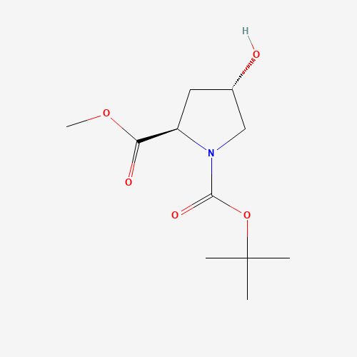 135042-17-0 N-BOC-TRANS-4-HYDROXY-D-PROLINE METHYL ESTER chemical structure