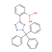 143722-25-2 [2-[2-(TRIPHENYLMETHYL)-2H-TETRAZOL-5-YL]PHENYL]BORONIC ACID chemical structure