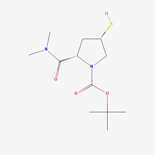 177615-44-0 1-Pyrrolidine-Carboxylic Acid,2-[(Dimethylamino)Carbonyl]-4-Mercapto-1,1-Dimethyl Ester,(2s-Cis)- chemical structure