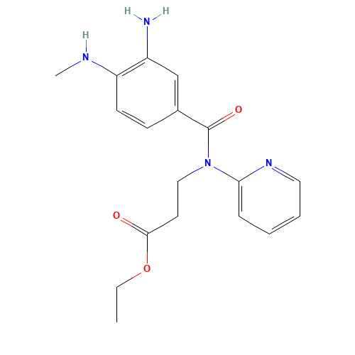 212322-56-0 3-[(3-AMINO-4-METHYLAMINO-BENZOYL)-PYRIDIN-2-YL-AMINO]-PROPIONIC ACID ETHYL ESTER chemical structure