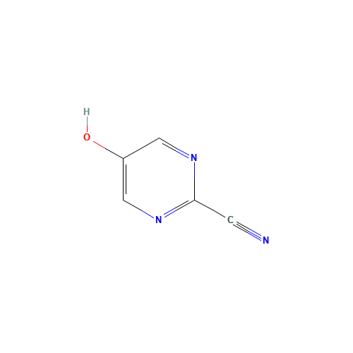345642-86-6 5-Hydroxy-2-pyrimidinecarbonitrile chemical structure