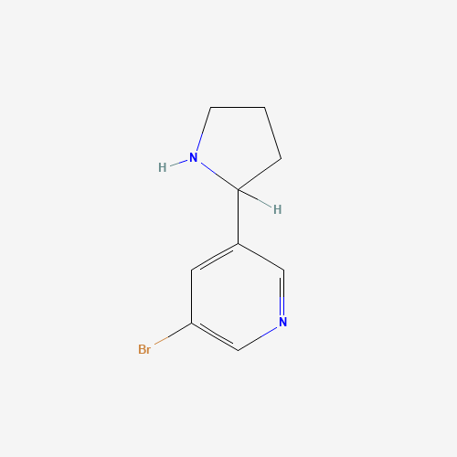 71719-06-7 3-BROMO-5-(2-PYRROLIDINYL)PYRIDINE chemical structure