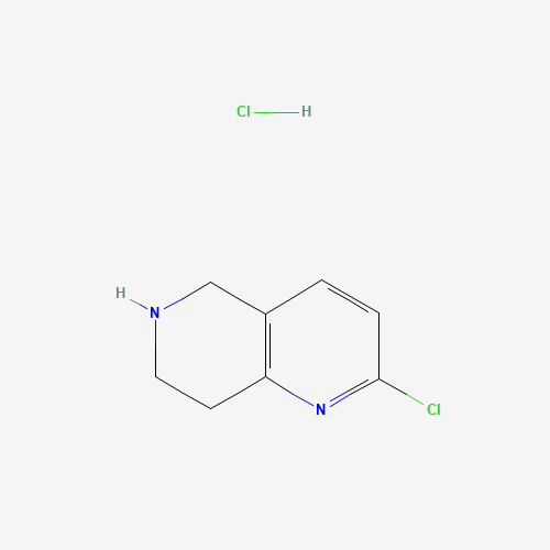 766545-20-4 2-CHLORO-5,6,7,8-TETRAHYDRO-1,6-NAPHTHYRIDINE HYDROCHLORIDE chemical structure