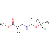 77087-60-6 3-[[(1,1-Dimethylethoxy)carbonyl]amino]-L-alanine methyl ester chemical structure