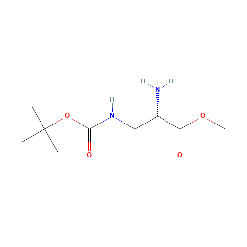 77087-60-6 3-[[(1,1-Dimethylethoxy)carbonyl]amino]-L-alanine methyl ester chemical structure