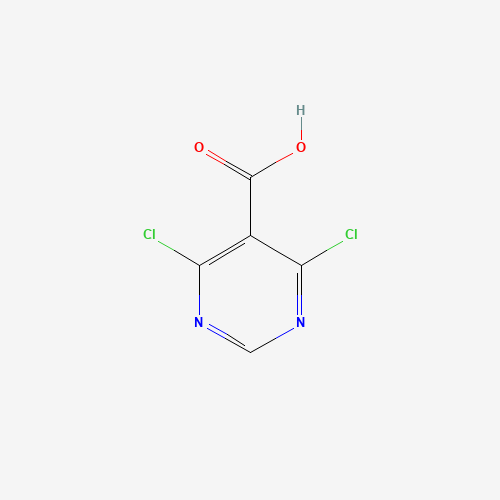 87600-98-4 4,6-dichloropyrimidine-5-carboxylic acid chemical structure
