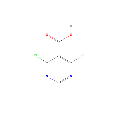 87600-98-4 4,6-dichloropyrimidine-5-carboxylic acid chemical structure