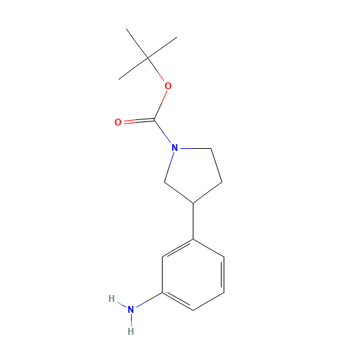 885270-24-6 tert-Butyl 3-(3-aminophenyl)pyrrolidine-1-carboxylate chemical structure