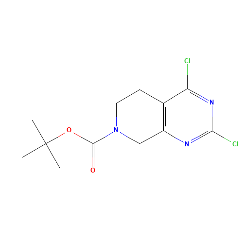 916420-27-4 TERT-BUTYL 2,4-DICHLORO-5,6-DIHYDROPYRIDO[3,4-D]PYRIMIDINE-7(8H)-CARBOXYLATE chemical structure