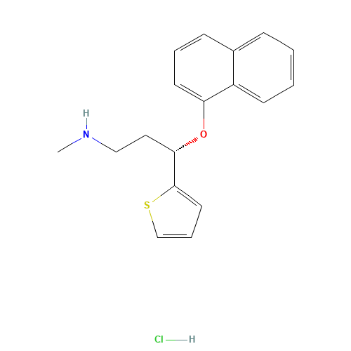 136434-34-9 N-Methyl-gama-(1-naphthalenyloxy)-2-thiophenepropanamine chemical structure