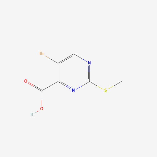 50593-92-5 5-Bromo-2-(methylthio)pyrimidine-4-carboxylic acid chemical structure