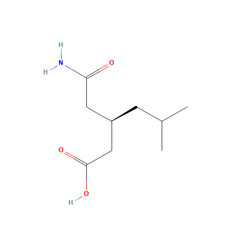 181289-33-8 (R)-(-)-3-Carbamoymethyl-5-methylhexanoic acid chemical structure