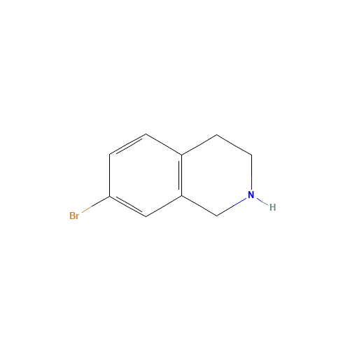 17680-55-6 7-BROMO-1,2,3,4-TETRAHYDRO-ISOQUINOLINE chemical structure