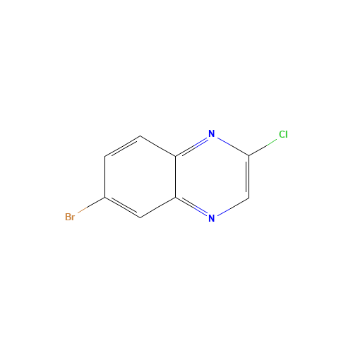 55687-02-0 6-bromo-2-chloroquinoxaline chemical structure