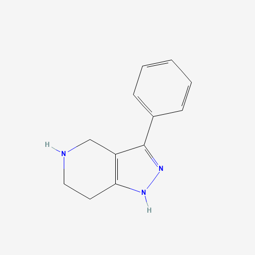 87642-29-3 3-PHENYL-4,5,6,7-TETRAHYDRO-1H-PYRAZOLO[4,3-C]PYRIDINE chemical structure