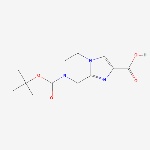 885281-30-1 7-(tert-butoxycarbonyl)-5,6,7,8-tetrahydroimidazo[1,2-a]pyrazine-2-carboxylic acid chemical structure