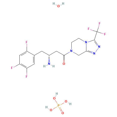 654671-77-9 Sitagliptin Phosphate Monohydrate chemical structure