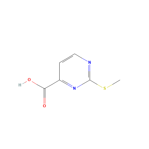 1126-44-9 2-Thiomethylpyrimidine-4-carboxylic acid chemical structure