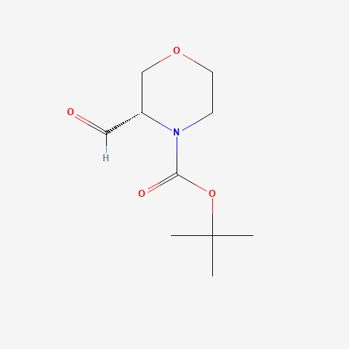 218594-01-5 3-(2-OXO-ETHYL)-MORPHOLINE-4-CARBOXYLIC ACID TERT-BUTYL ESTER chemical structure